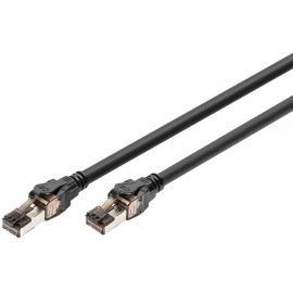 Патч-корд DIGITUS CAT 8.1 S-FTP, 1м, AWG 24/7, LSZH, чорний