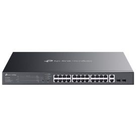 Комутатор TP-LINK ES228GMP  26xGE (24xPoE), 384Вт, 2xSFP, WebSmart