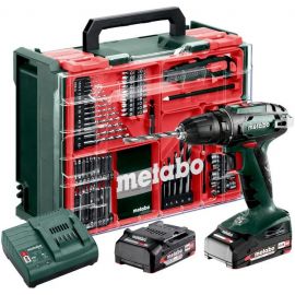 Шурупокрут-дриль акумуляторний Metabo BS 18 Set 18В 2х2А·год 24·48Нм 0-450·0-1600об·хв 1.3кг