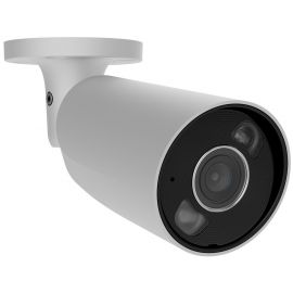 IP-Камера дротова Ajax BulletCam HL white, 8мп, 2.8мм, гібридне підсвічування IR 35м, білий Led 50м, Poe, True WDR, IP 65,  аудіо, кут огляду 100° до 110°, вулична, біла