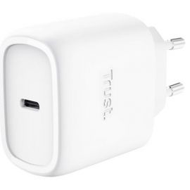 Зарядний пристрій мережевий Trust Maxo 45Вт, GaN, USB-C PD/PPS, білий