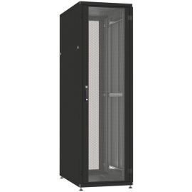Шафа ZPAS 19", 24U, SZB IT, одностулкові передні та задні перфоровані двері, 600x800 мм, максимально 1000кг, чорна