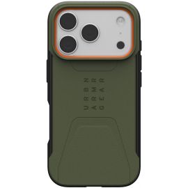 Чохол UAG для iPhone 17 Pro, Civilian MagSafe, Olive/Orange