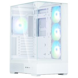 Корпус Zalman P40 Prism Plus без БЖ, 2xUSB3.0, 1x Type C, 3x120мм ARGB Reverse,  1x120мм ARGB, VGA 420мм, LCS ready, TG TG Side/Front/Top Panel, ATX, білий