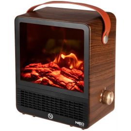 Камін електричний, декоративний Neo Tools, 850/1500Вт, 15–20м2, регулятор, 25х14.4х30.4см, дерево
