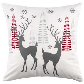 Подушка декор. Ardesto Christmas Deer 45х45см, 100% поліестер, білий