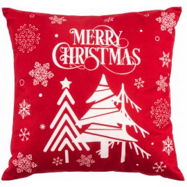 Подушка декор. Ardesto Christmas 45х45см, 100% поліестер, червоний