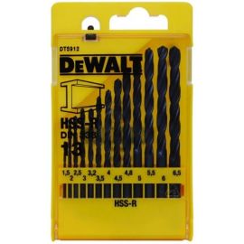 Набір свердел по металу DeWalt HSS-R, 13 шт, 1.5-6.5мм, кейс