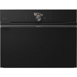 Духова шафа Gorenje електрична компактна, 50л, A+, дисплей, Wi-Fi, ф-ція мікрохвиль, чорний