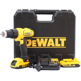 Дриль-шурупокрут DeWalt XR Li-Ion 18В акб 2х2А·год 42Нм 450-1800об/хв патрон 13мм ЗП кейс 1.28кг