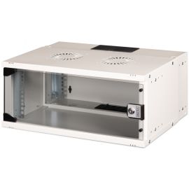 Шафа DIGITUS 19", 4U, SOHO PRO, скляні двері, 540x400 мм, 60кг максимально, сіра