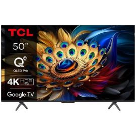 Телевізор 50" TCL QLED 4K 60Hz Smart Google TV Black