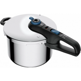 Скороварка Tefal Secure Trendy, 8л, з паровим кошиком, нержавіюча сталь, пластик