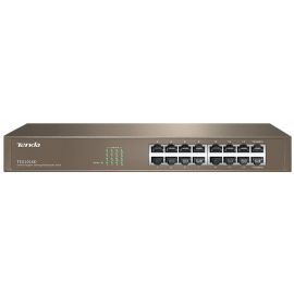 Комутатор TENDA TEG1016D 16xGE, Rackmount, Некерований