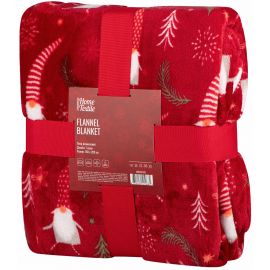 Плед Ardesto Christmas Flannel, 160х200см, 100% поліестер, гноми