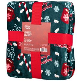 Плед Ardesto Christmas Flannel 160х200см, 100% поліестер, солодке какао
