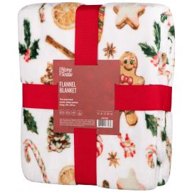 Плед Ardesto Christmas Flannel 160х200см, 100% поліестер, імбирні пряники