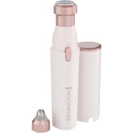 Тример Remington, для носа та вухі бороди , мережа+акум., насадок-2, сталь, рожевий