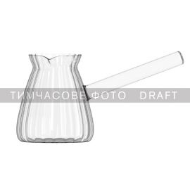 Турка Ardesto Iceberg 350мл, боросилікатне скло, прозорий