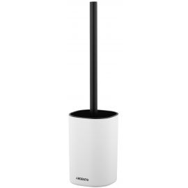 Набір щітка для унітазу з підставкою Ardesto Vigor 9.9x15/39см, поліпропілен, нержавіюча сталь, білий