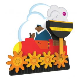 Настінна іграшка Oribel Veritiplay Шестерні містера ведмедя