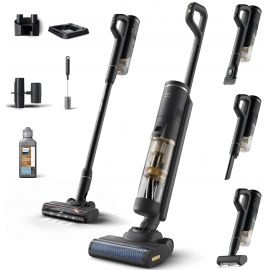 Пилосос Philips безпровідний Series 7000 AquaTrio, вологе прибирання, конт пил -0.42л, автон. робота до 45хв, PowerCyclone Aqua, чорний