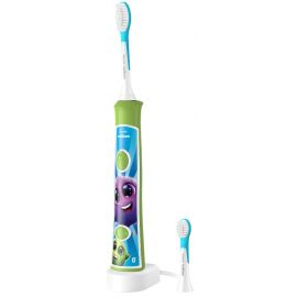 Щітка зубна електр. Philips, Sonicare For Kids, 62т. колив/хв, насадок-2, світло-зелений