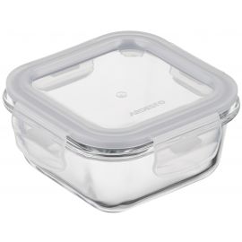 Контейнер для зберігання харчових продуктів Ardesto Gemini 0.31л, боросилікатне скло, пластик, квадратний, прозорий