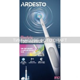 Щітка зубна електр. Ardesto, ETB-I114W, 10т. колив/хв, насадок-3, IPX7, білий