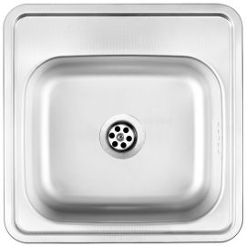 Мийка кухонна Deante Techno, нерж.сталь, кадратна, без крила, 380х390х150мм, чаша - 1, накладна, нерж