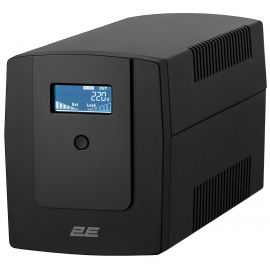 Джерело безперебійного живлення 2E DD1200, 1200VA/720W, LCD, USB, 3xSchuko