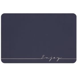 Килимок Ardesto Vigor з нековзною основою 40х60см, поліестер, сірий темний