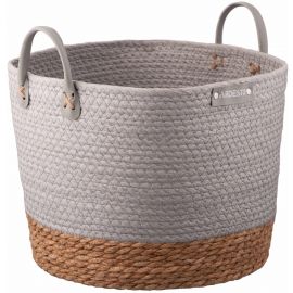 Кошик Ardesto Minimalism 35х35х27см, паперовий шпагат, рогожка, сірий