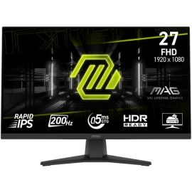 Монітор MSI 27" MAG 272F HDMI, DP, Audio, IPS, 1920x1080, 200Hz, 0.5ms, sRGB 115%, FreeSync