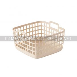 Кошик для зберігання Ardesto 20.6x20x12.4см, 3л, пластик PP, бежевий