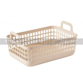 Кошик для зберігання Ardesto 33x22x16.3см, 7л, пластик PP, бежевий