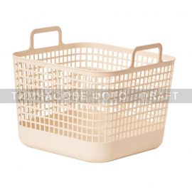 Кошик для зберігання Ardesto 39x37x34.5см, 34л, пластик PP, бежевий