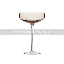 Набір келихів для шампанського Ardesto Black Mars Altair 260мл, 2шт, скло, золотистий