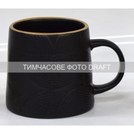 Чашка Ardesto Dafne, 420мл, кераміка, чорний