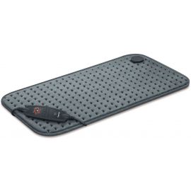 Електрогрілка Beurer традиційна форма, 60х30см, 100Вт, 6 режими, мікроволокно, мікроволокно, сірий