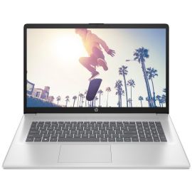 Ноутбук HP 17-cn4043ua 17.3" FHD IPS AG, Intel 5-120U, 16GB, F512GB, UMA, DOS, сріблястий