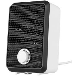 Тепловентилятор електричний настільний Neo Tools, 600Вт, термостат, білий, 0.62кг