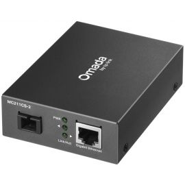 Медіаконвертер TP-LINK MC211CS-2 1GE, WDM SM, 2km, SC