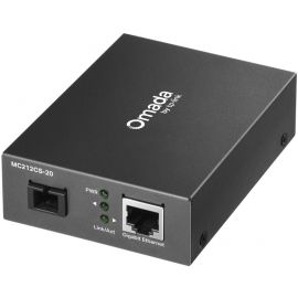 Медіаконвертер TP-LINK MC212CS-20 1GE, WDM SM, 20km, SC