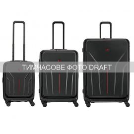 Набір валіз Wenger Amplix Hardside, полікарбонат, (S+M+L), TSA, 4 колеса, EXP, чорний