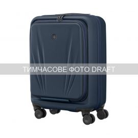 Валіза Wenger Skyon Hardside Carry-On, мала, з відсіком для н/б 16", полікарбонат, TSA, 4 колеса, розширення, USB, синій