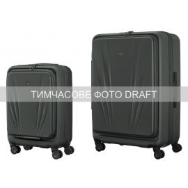 Набір валіз Wenger Skyon Hardside, полікарбонат, (S+L), TSA, 4 колеса, розширення, сірий