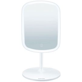 Дзеркало косметичне Beurer настільне, прямокутне, 15х21см, USB-C зарядка, підсвічування, білий