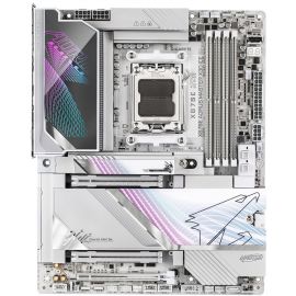 Материнська плата GIGABYTE X870E A MASTER X3D ICE sAM5 X870 4xDDR5 M.2 Wi-Fi BT HDMI DP ATX