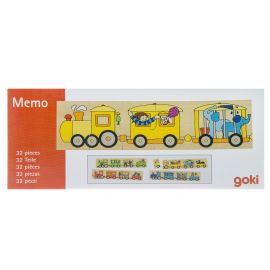 Пазл дерев'яний goki Кольоровий паровоз